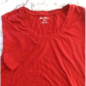 Eddie Bauer T-shirt XXL Men Short Sleeve‎ Red Classic Casual Everyday